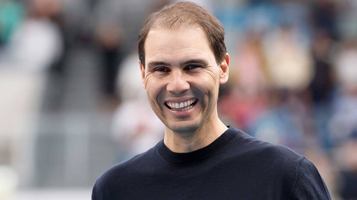 Rafael Nadal attended the Australian Open final earlier this month.