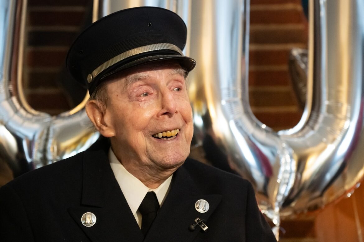 Retired N.J. firefighter honored on his 100th birthday