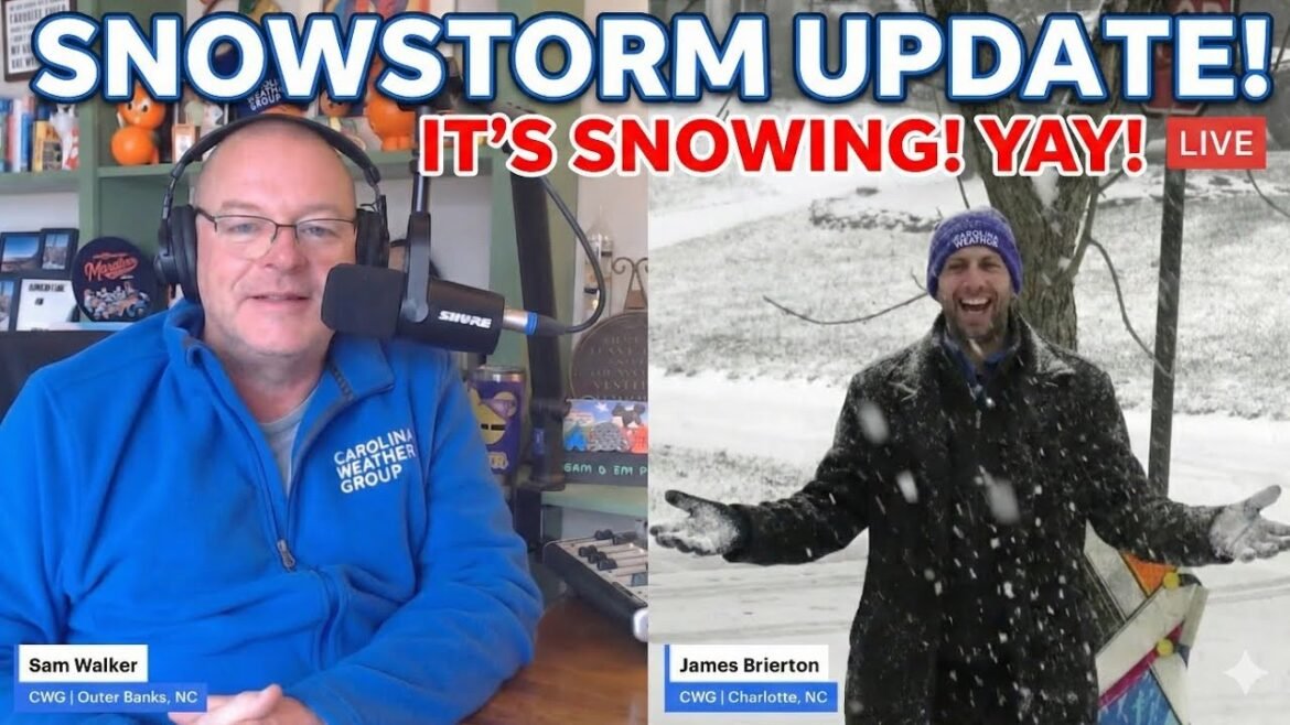 Snow has arrived! Winter storm update across Carolinas [Sat Morning]