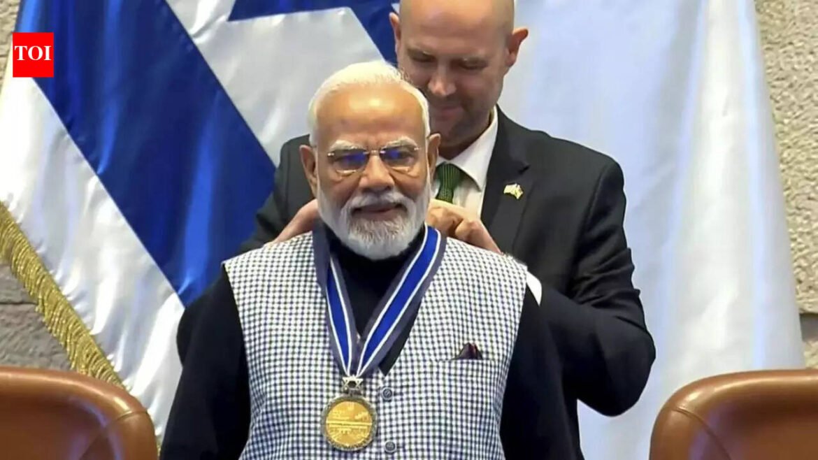 'Speaker of the Knesset Medal': PM Modi conferred...