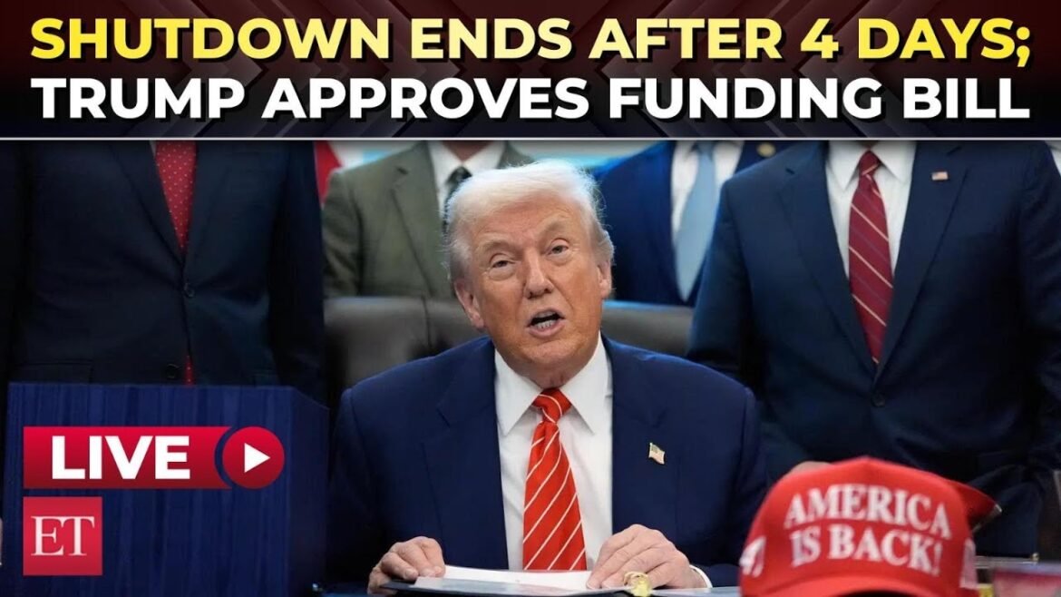 Trump seals compromise at White House to reopen Govt. after days of uncertainty and power struggles