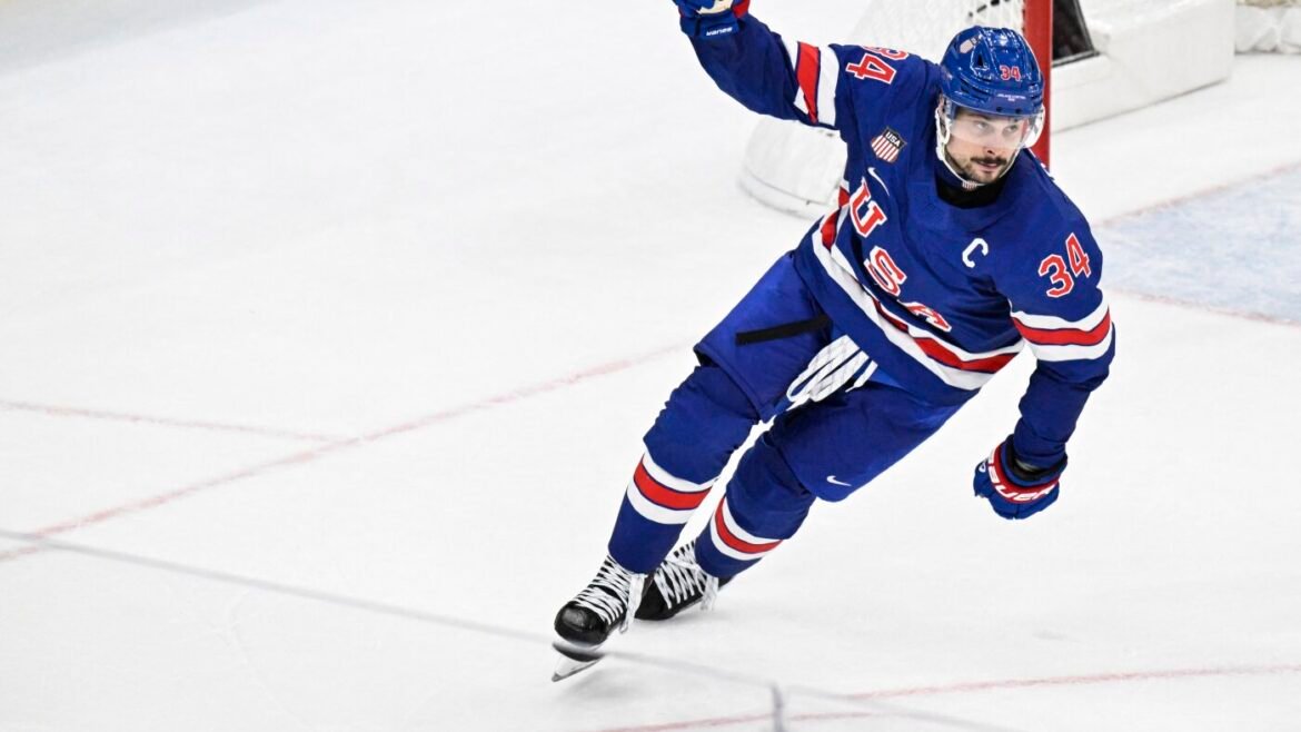 U.S. men's hockey team to face Slovakia for a spot in an Olympic gold medal match : NPR