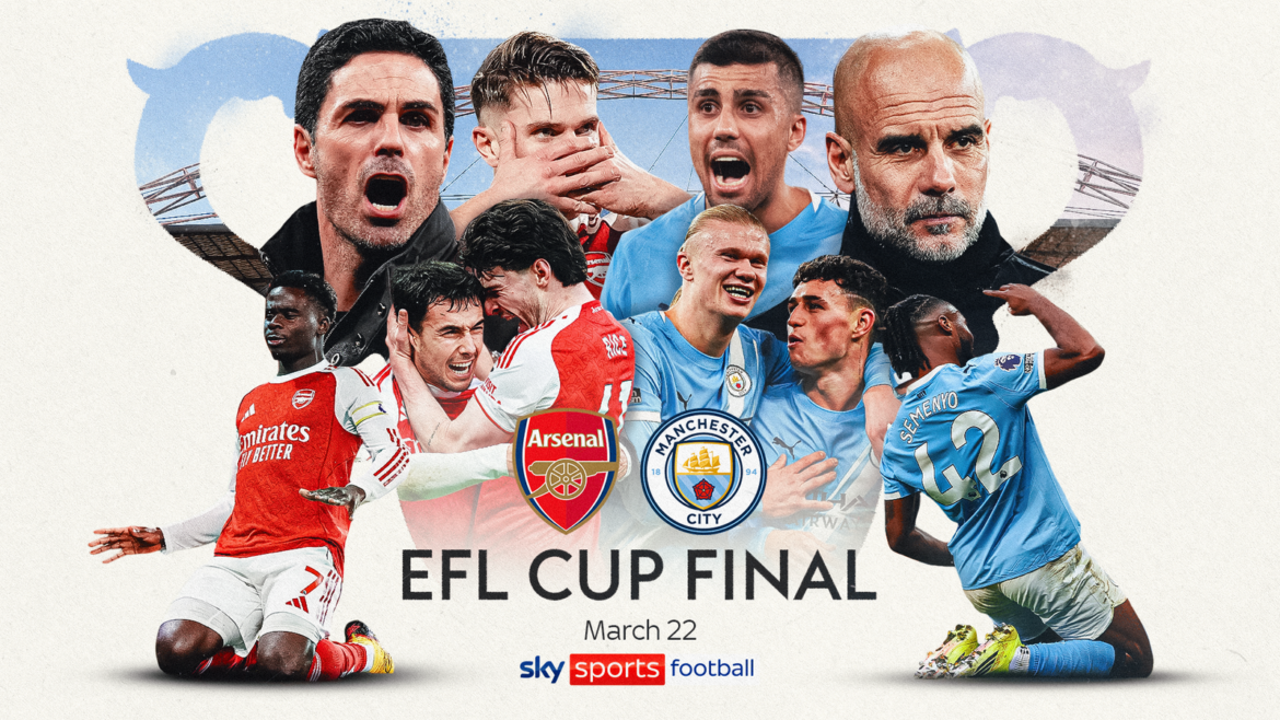 Arsenal take on Man City in the Carabao Cup final