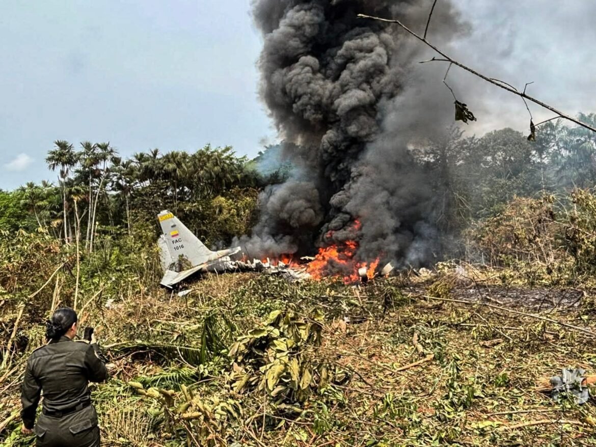 At least one killed after Colombian military plane crashes on takeoff | Military News