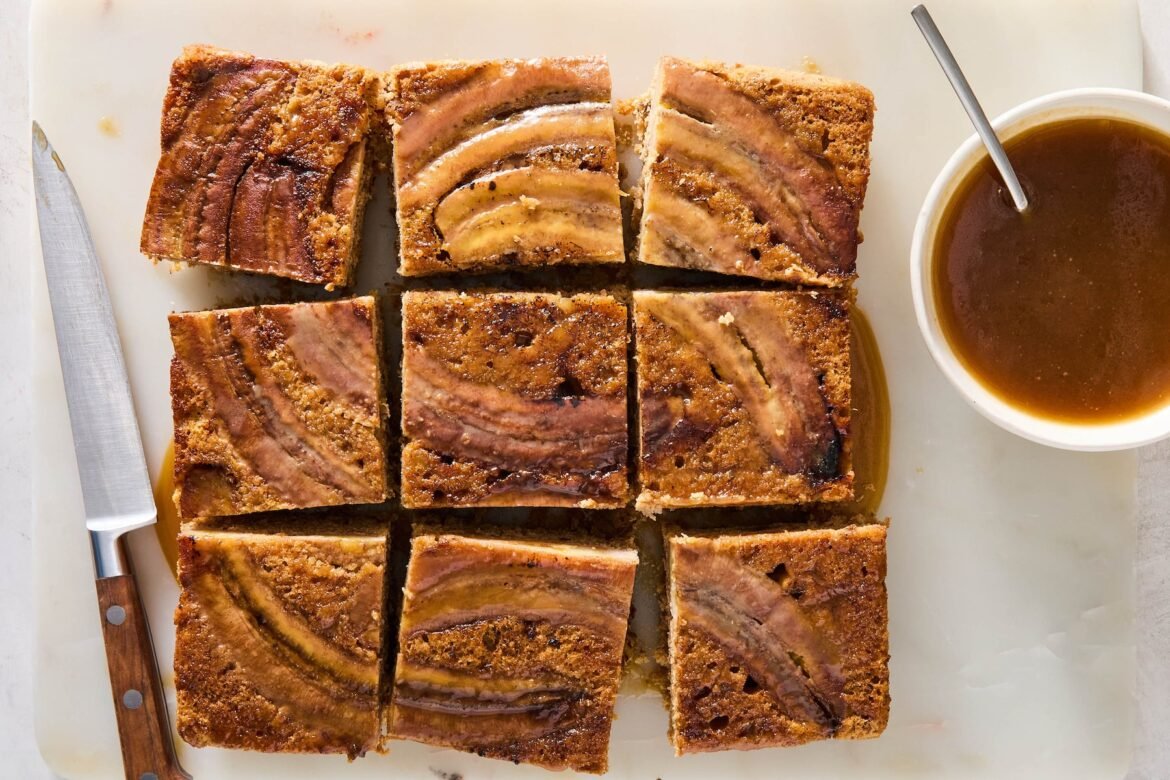 Banana sticky toffee pudding