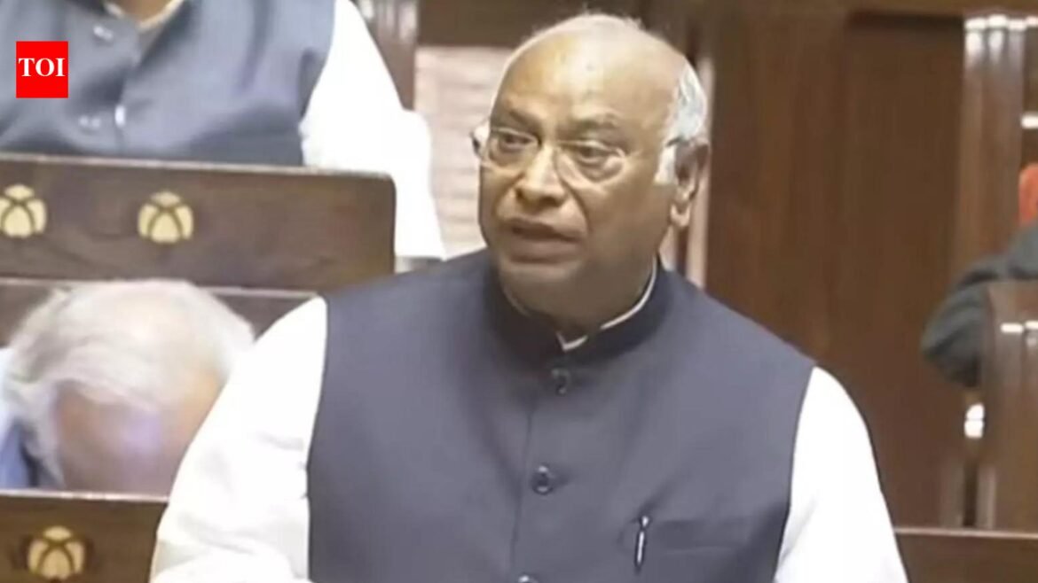 Congress chief Kharge raises LPG crisis in Rajya...