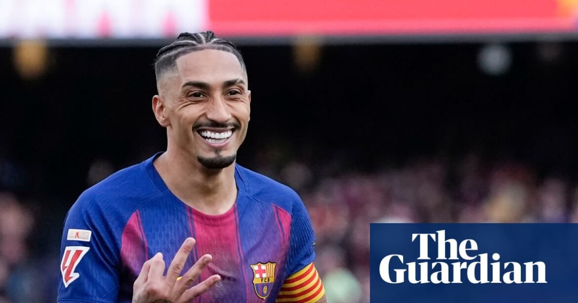 European football: Raphinha hat-trick seals Barcelona win, Lazio beat Milan | European club football