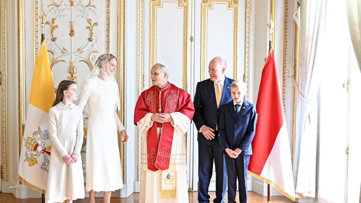 Pope Leo XIV Meets With Monaco's Royal Family in Historic Visit