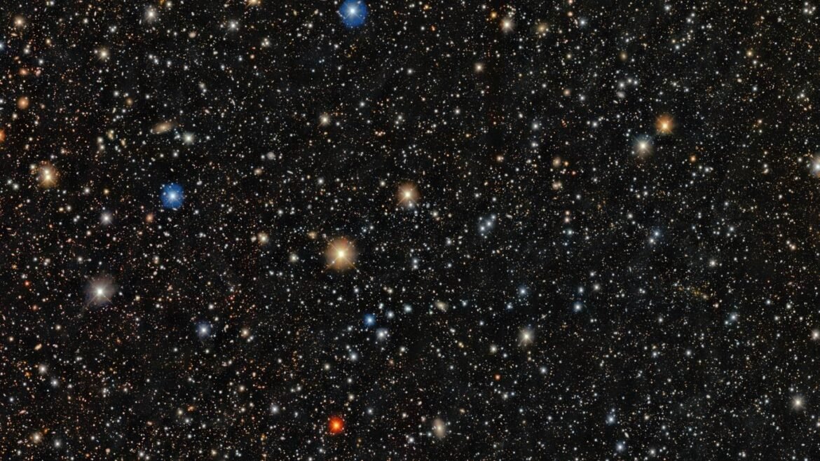 A glistening field of stars against a black background.