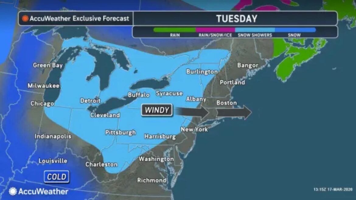 It's feeling like winter again in New Jersey, with cold temperatures and a chance of snow flurries or isolated snow shower Tuesday evening.