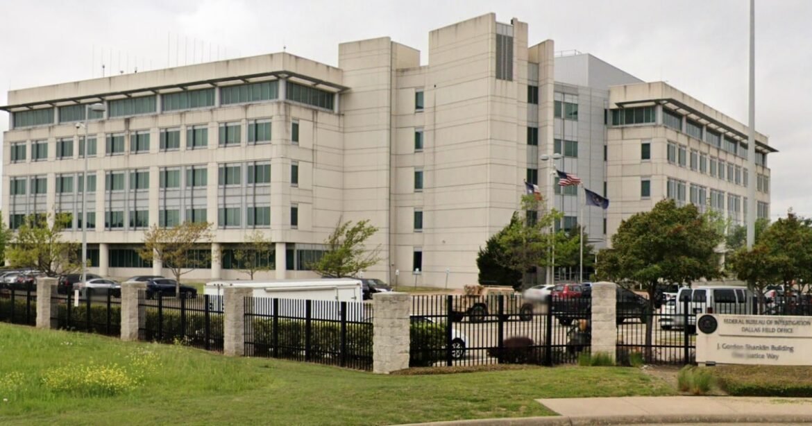 Texas man arrested and accused of throwing bucket of possible human remains toward FBI field office