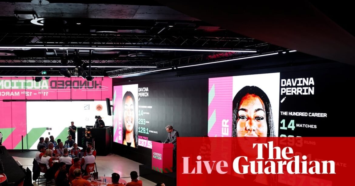 The Hundred 2026: women’s player auction – live | The Hundred
