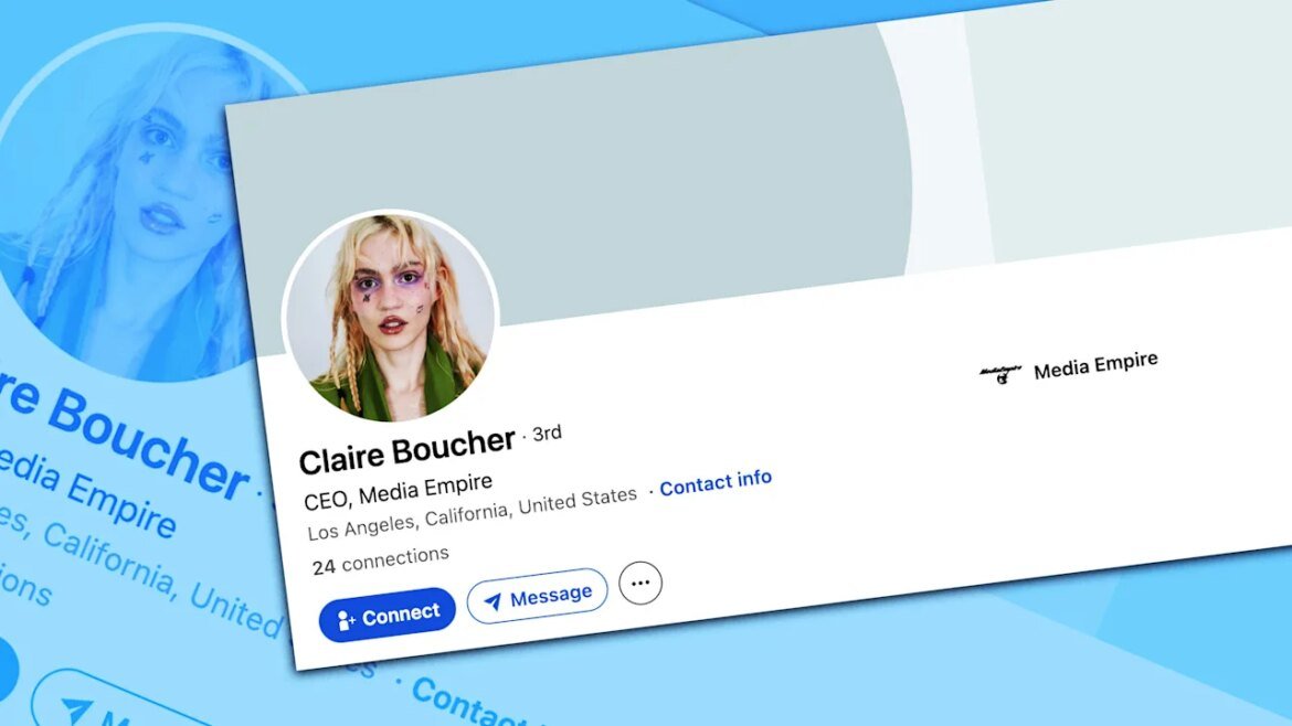 Wait—did Grimes just join LinkedIn?