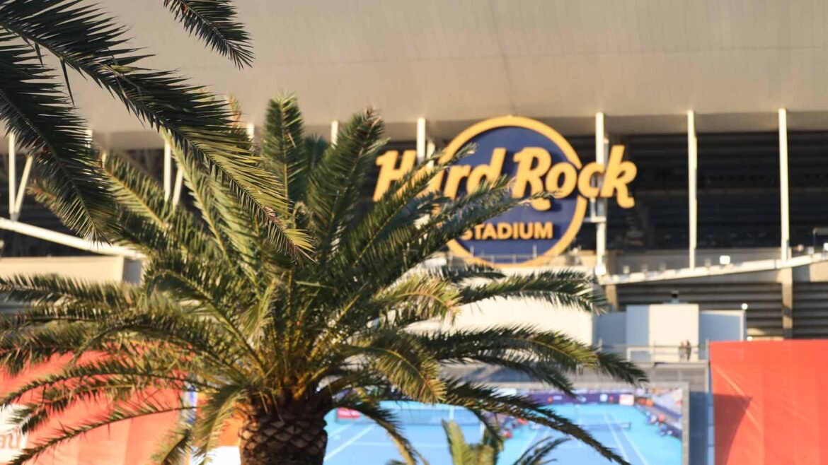 The Miami Open presented by Itau is played at Hard Rock Stadium.
