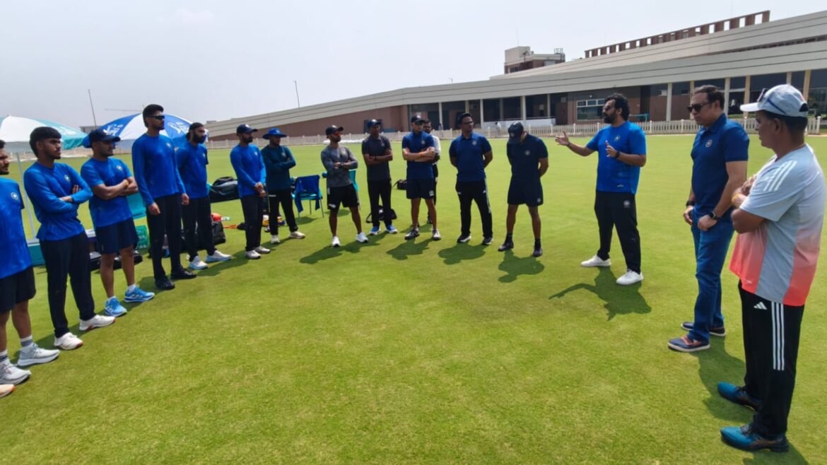 Zaheer Khan during his red-ball camp for pacers in BCCI CoE. (PHOTO: BCCI/X)