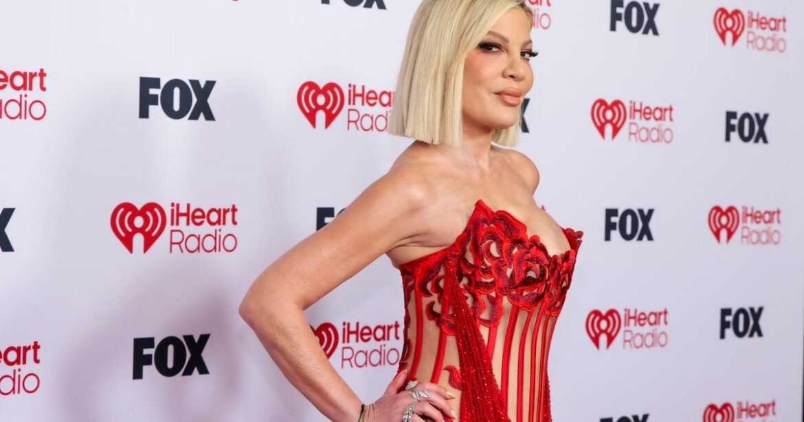 Actress Tori Spelling hospitalized after Southern California crash; authorities investigating cause