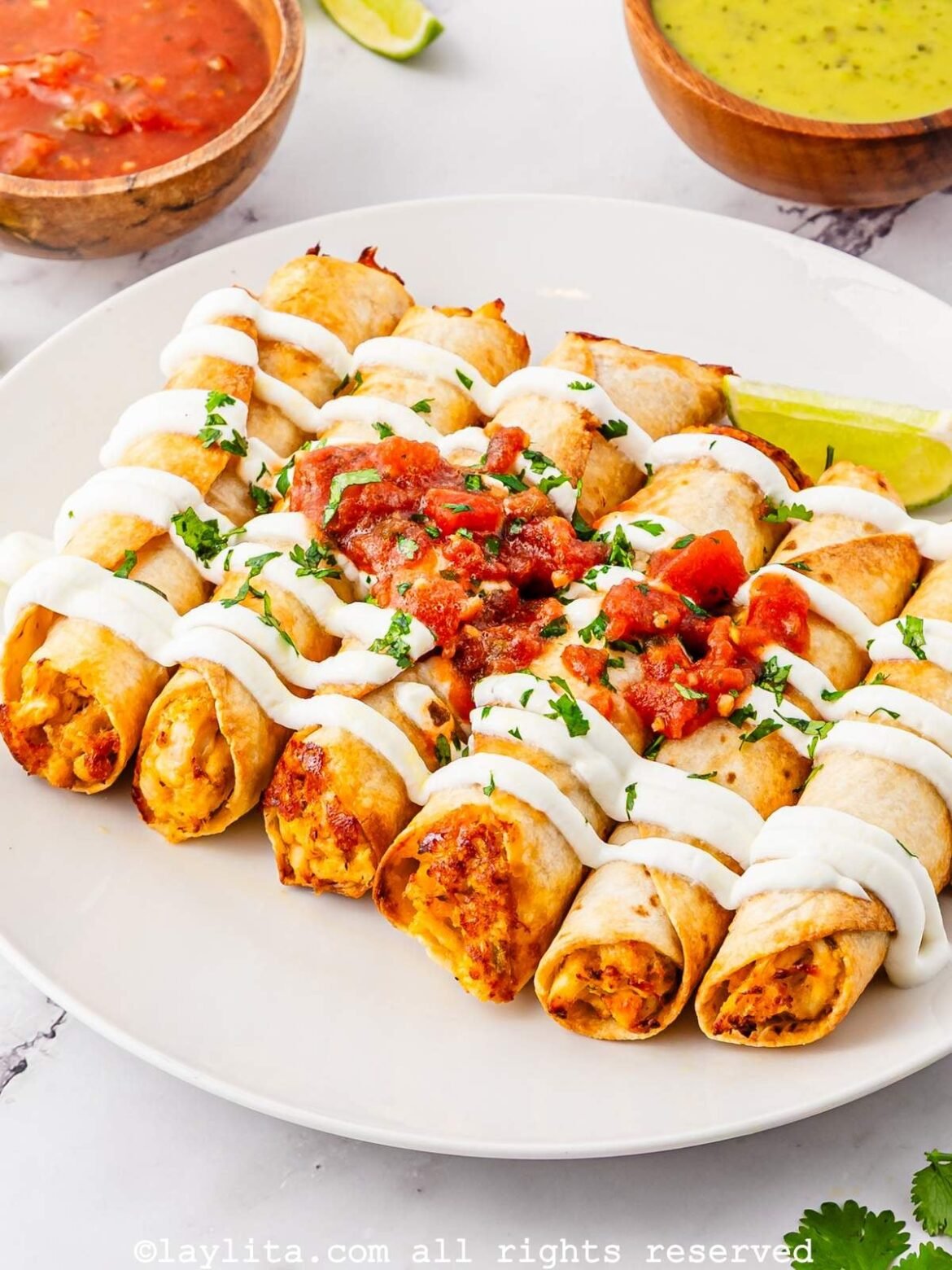 Air Fryer Chicken Taquitos (Flautas de Pollo y Queso) – Laylita's Recipes