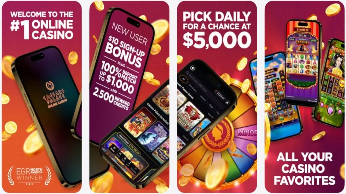 Caesars Palace Online Casino mobile app from the Apple Store (screenshot).