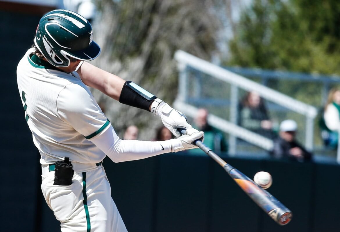 Sal Garcia (1) of Delbarton tries to put the ball in play during the Mid-Atlantic Baseball Challenge  between Delbarton and Don Bosco Prep at The Delbarton School in Morristown, NJ on 4/9/26.