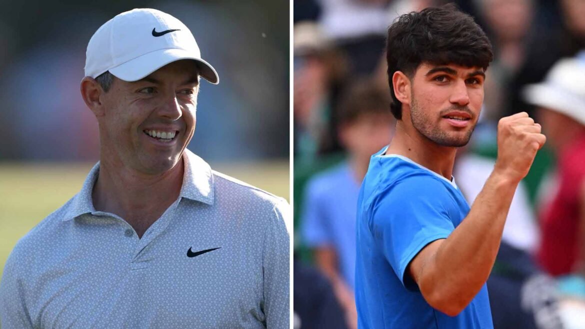 Rory McIlroy has been watching the Rolex Monte-Carlo Masters, where Carlos Alcaraz is the defending champion.