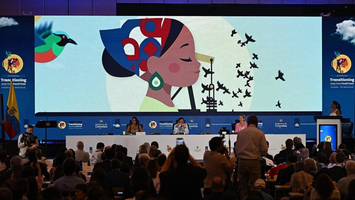 Countries gather in Colombia to discuss phasing out fossil fuels : NPR