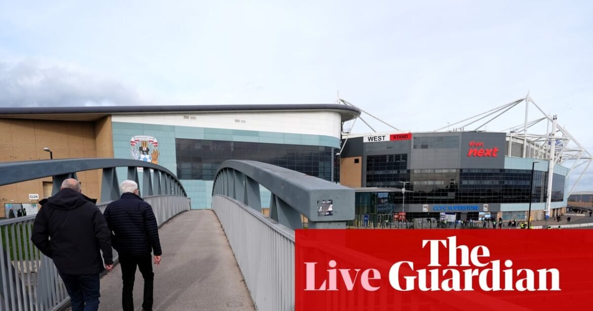 Coventry City v Derby County: Championship – live | Championship