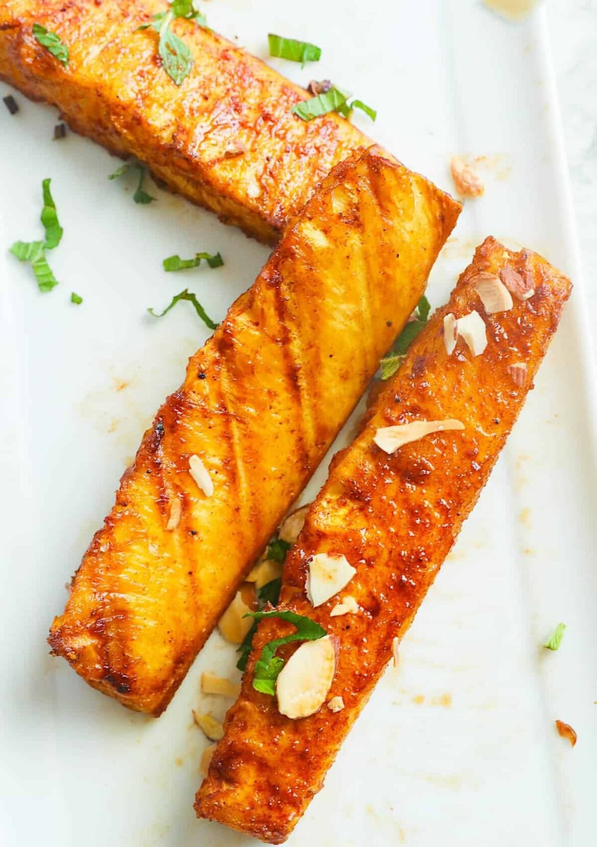 Getting ready to enjoy caramelized grilled pineapple for an incredible side or dessert.