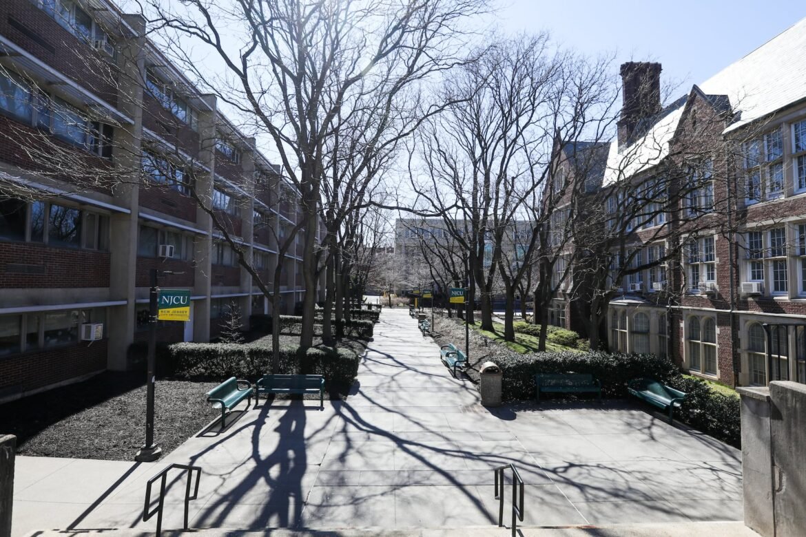 A view of New Jersey City University in Jersey City, which is preparing to merge with Kean University. 