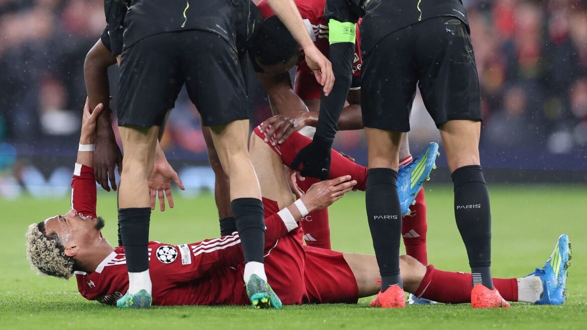 Hugo Ekitike injury: Liverpool boss Arne Slot gives worrying update after France international stretchered off in PSG defeat | Football News