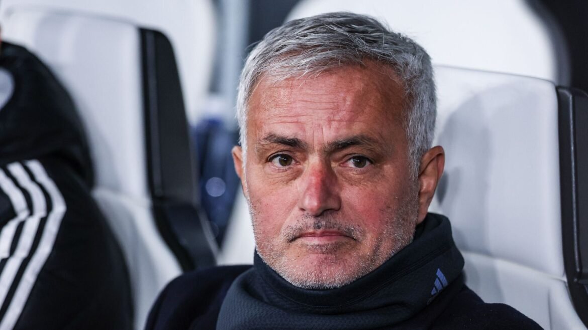 Jose Mourinho Head Coach of SL Benfica looks on during UEFA Champions League 2025/26 League Phase - Matchday 7 football match between Juventus FC and SL Benfica at Allianz Stadium in Turin Photo by: Carabelli/picture-alliance/dpa/AP Images