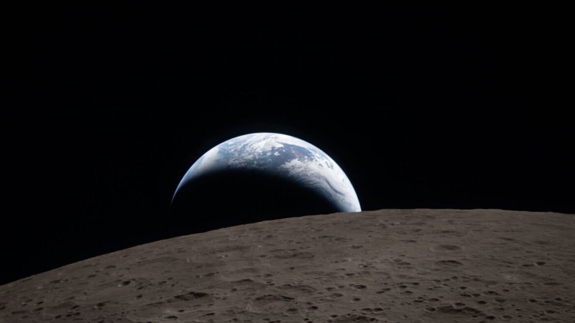 NASA astronauts capture stunning Earthrise image : The Picture Show : NPR