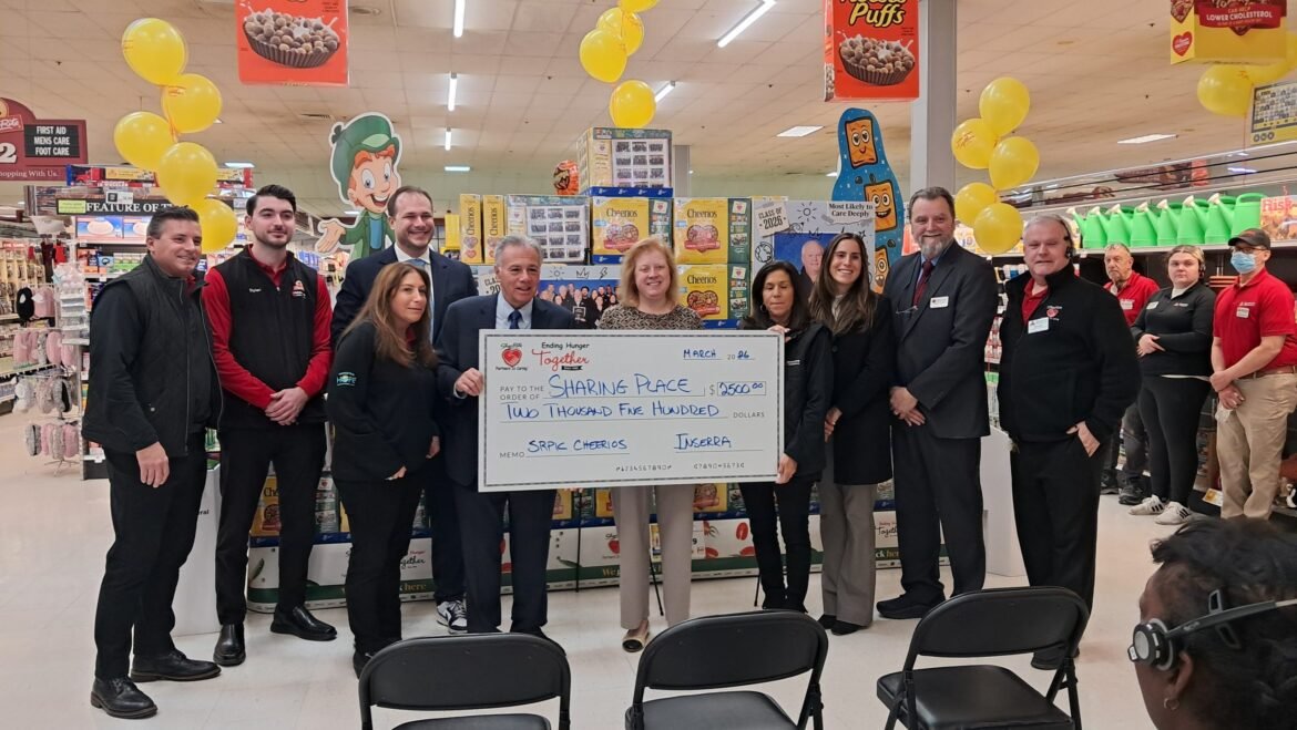 N.J. ShopRite employees make the front of a Cheerios box