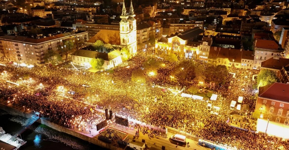 Photos: Hungarians Cheer Orbán’s Loss