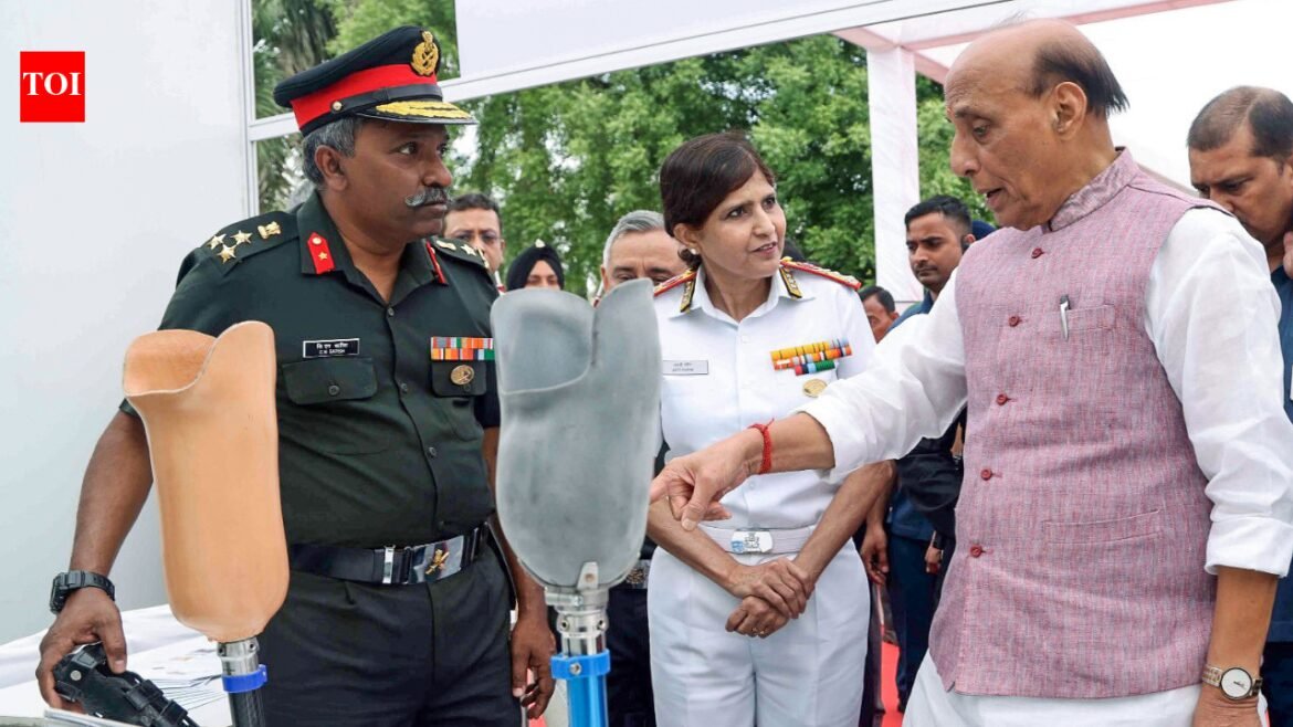 Rajnath lays foundation stones for 3 new centres...