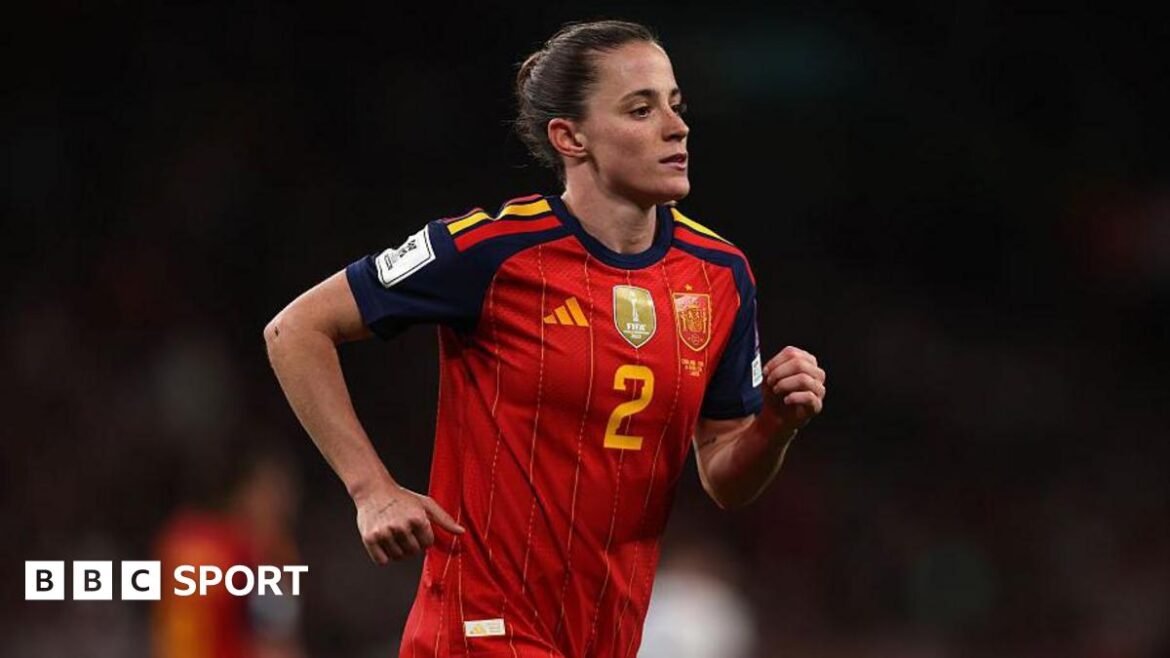 Ona Batlle in action for Spain against England at Wembley