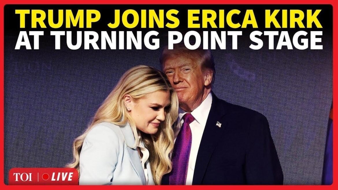 Trump Fires Up Turning Point Rally In Phoenix, Shares Stage With Erica Kirk | WATCH