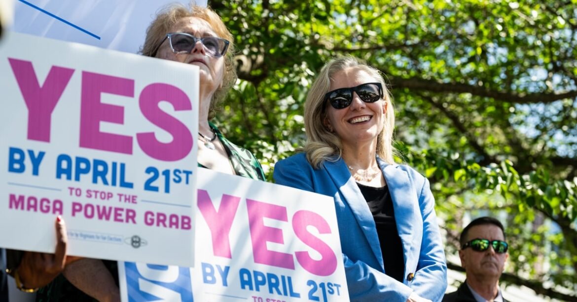 Virginia voters to decide whether to allow a new Democratic-drawn map for the midterms