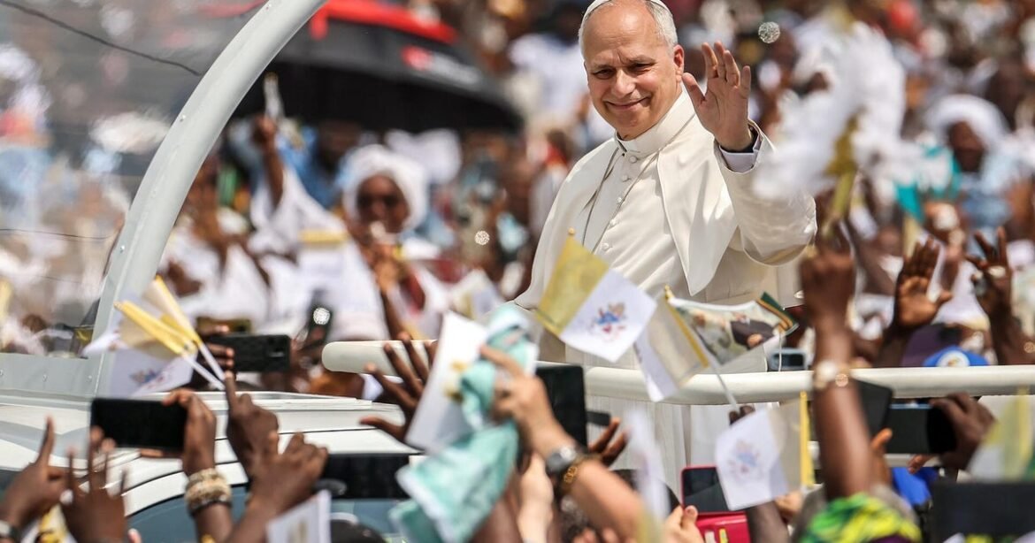 Watch Pope Leo's visit to Cameroon, drawing over 100,000 worshippers