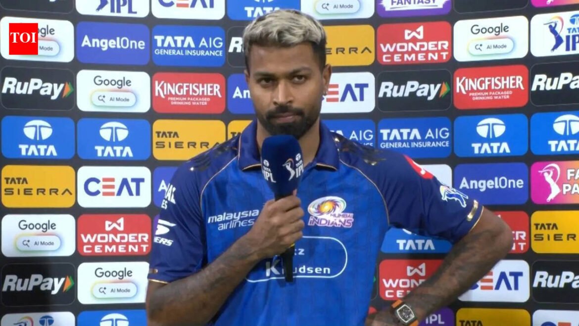 ‘I don’t have much to say’: ‘Dejected’ Hardik Pandya after MI sink to fourth straight defeat | Cricket News