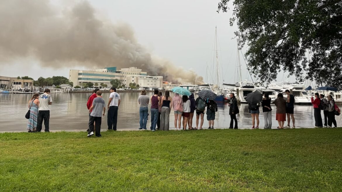 2-alarm fire reported on USF St. Petersburg campus