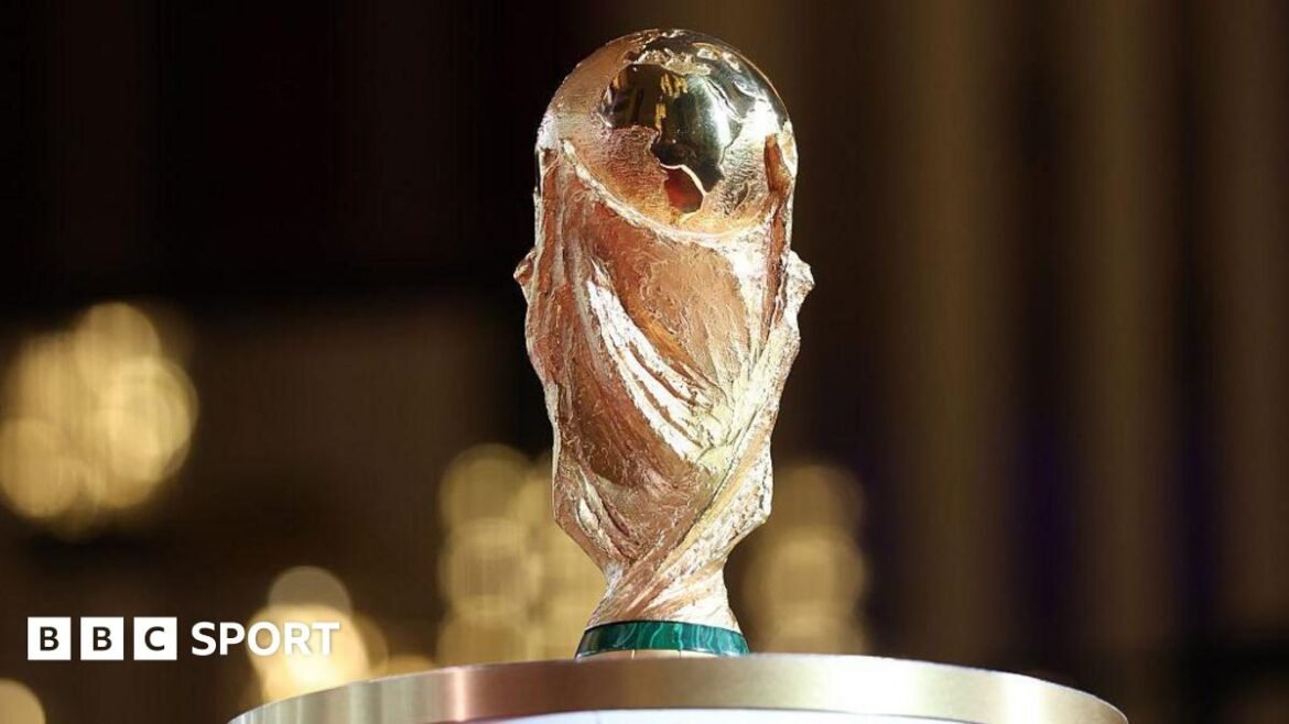 The World Cup trophy