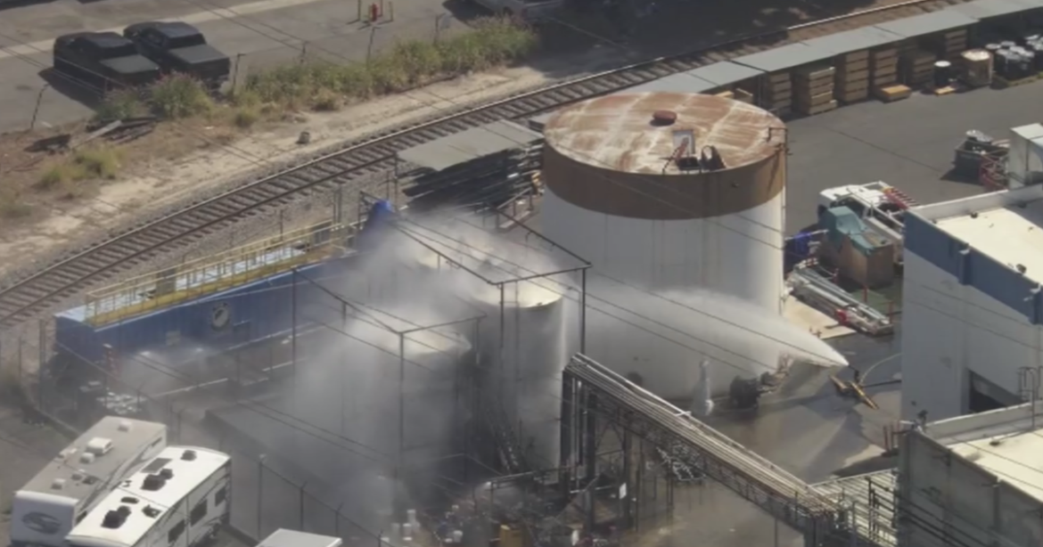 40,000 evacuated in California chemical leak as Orange County officials warn tank "is going to fail," may explode