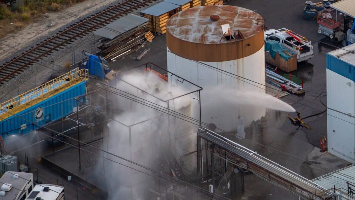 A chemical tank in California has cracked. Here’s what to know : NPR