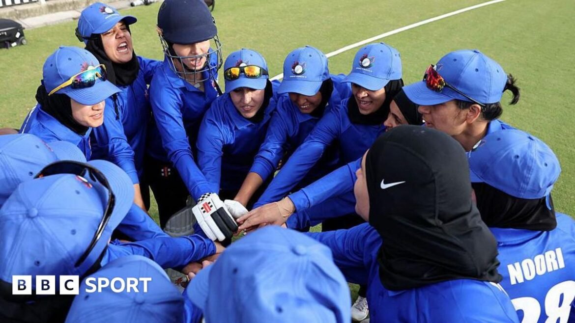 An Afghan women's XI playing in Melbourne in 2025