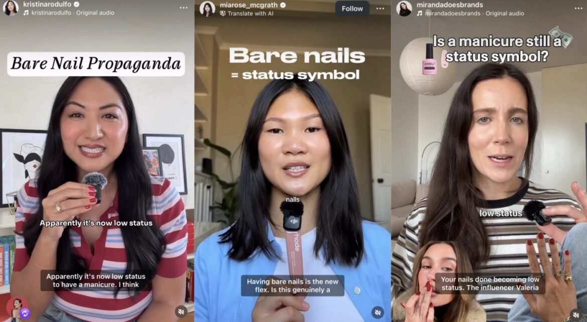 Are bare nails the chicest new trend — or a recession indicator?