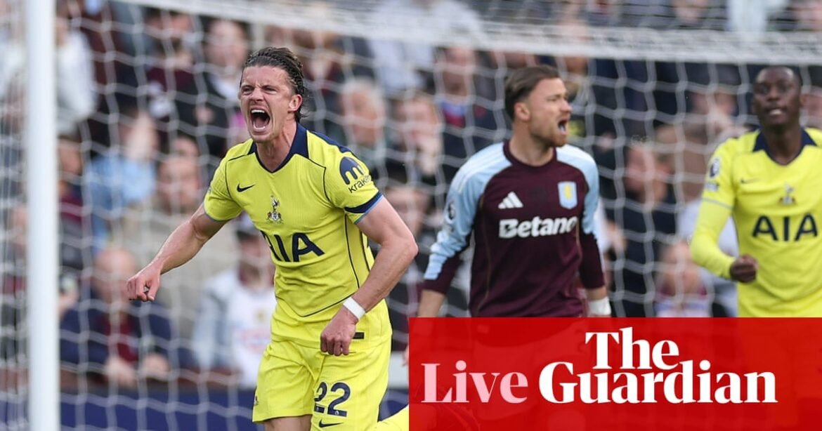 Aston Villa v Tottenham: Premier League – live | Premier League