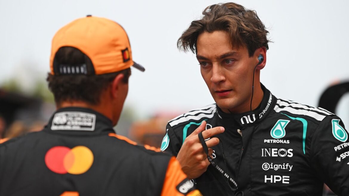 Canadian GP: Rain set to cause 'chaos' in Sunday's race with George Russell on pole from Mercedes team-mate Kimi Antonelli | F1 News