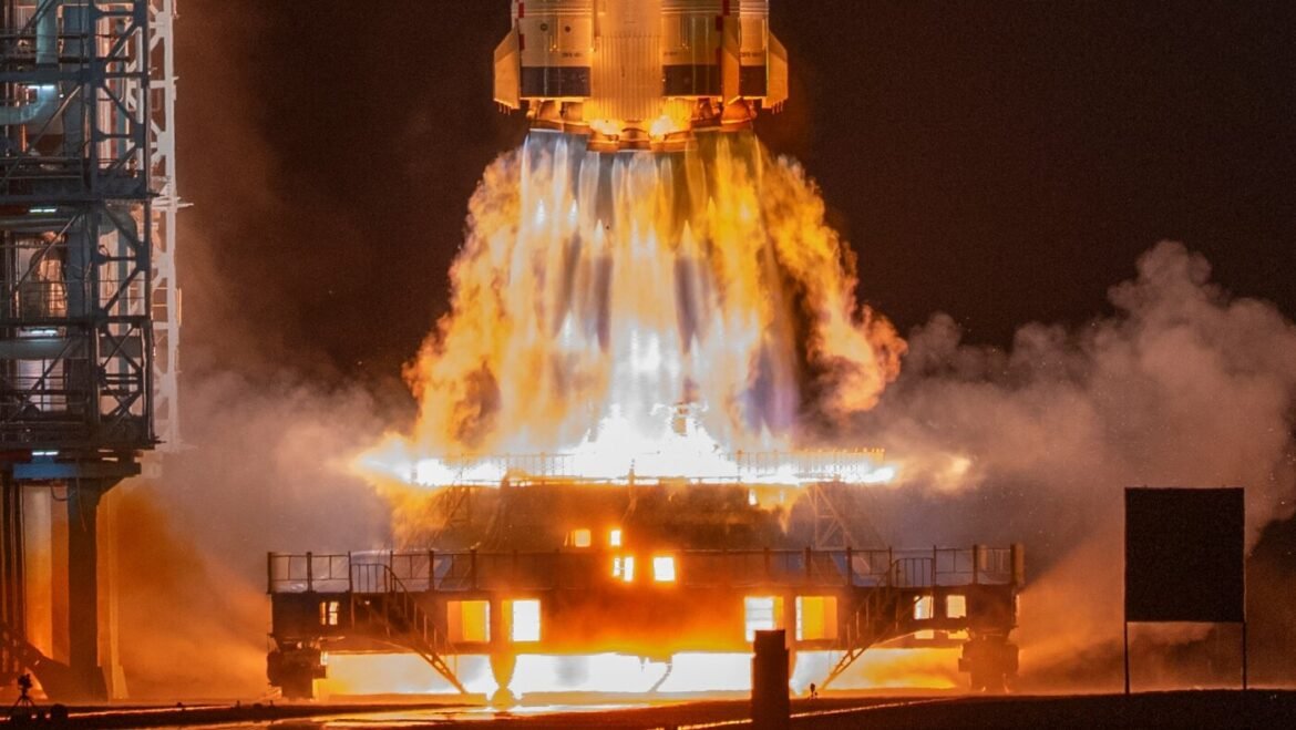 China launches spacecraft with 1 of 3 astronauts set for yearlong stay : NPR