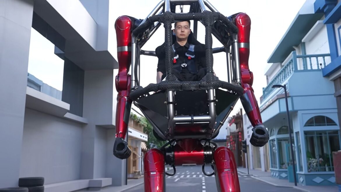 China's real-life 'transformer' mech is a giant humanoid robot that can switch from bounding on 4 legs to walking on 2