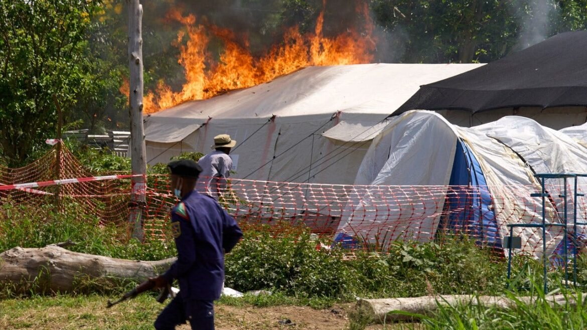 Congo Ebola center torched after clash over victim's body retrieval